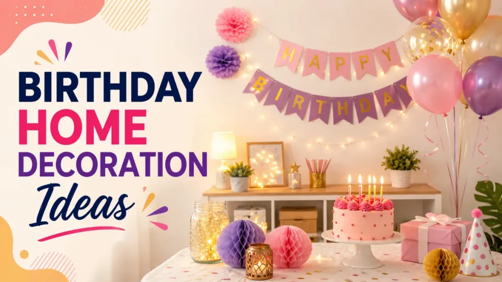 Birthday Home Decoration Ideas