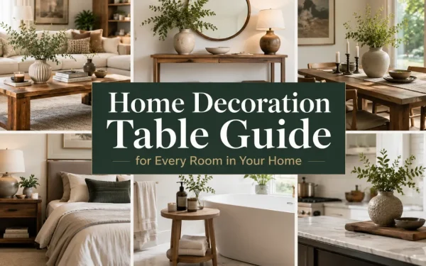 Home Decoration Table Guide for Every Room in Your Home