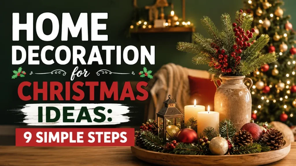 Home Decoration for Christmas Ideas: 9 Simple Steps