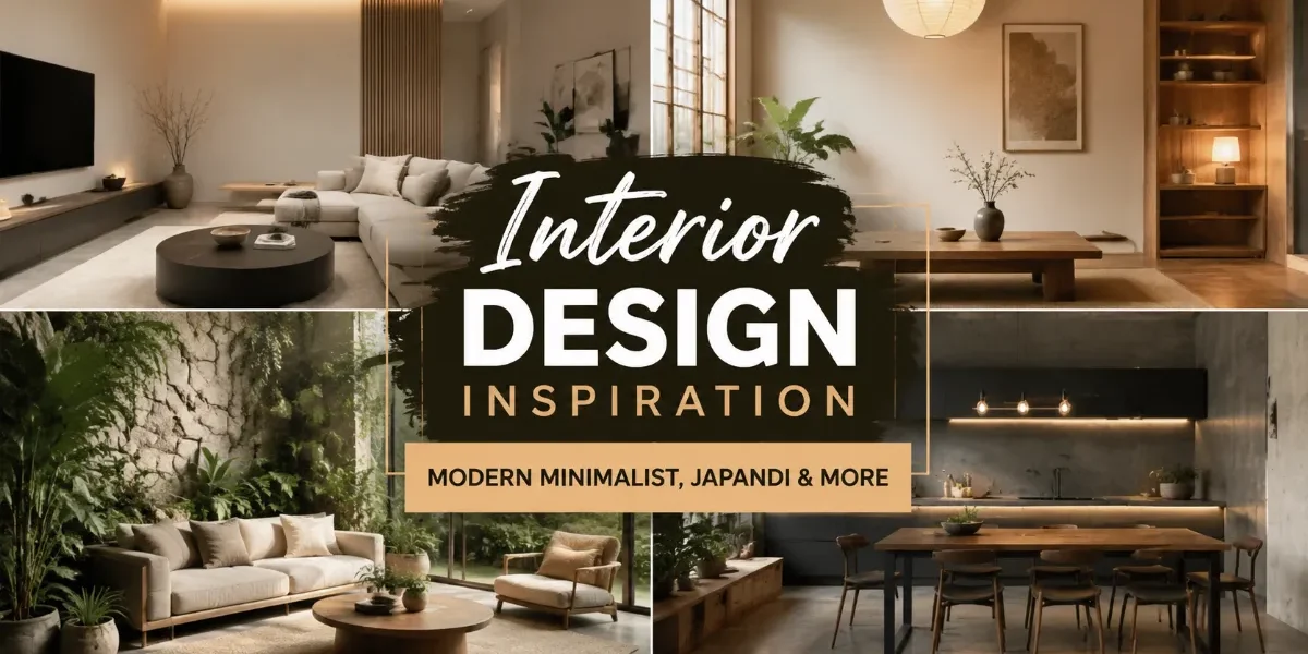 Interior Design Inspiration for 2026: Modern Minimalist, Japandi & More