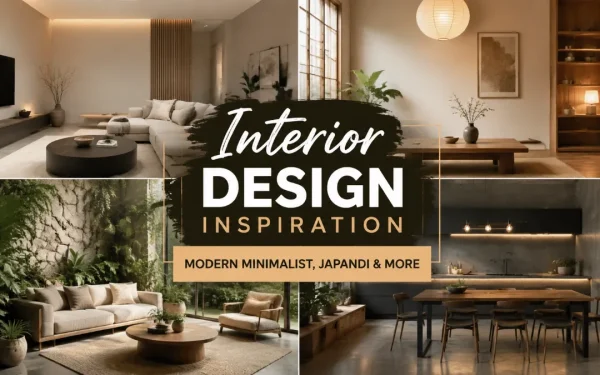 Interior Design Inspiration for 2026: Modern Minimalist, Japandi & More