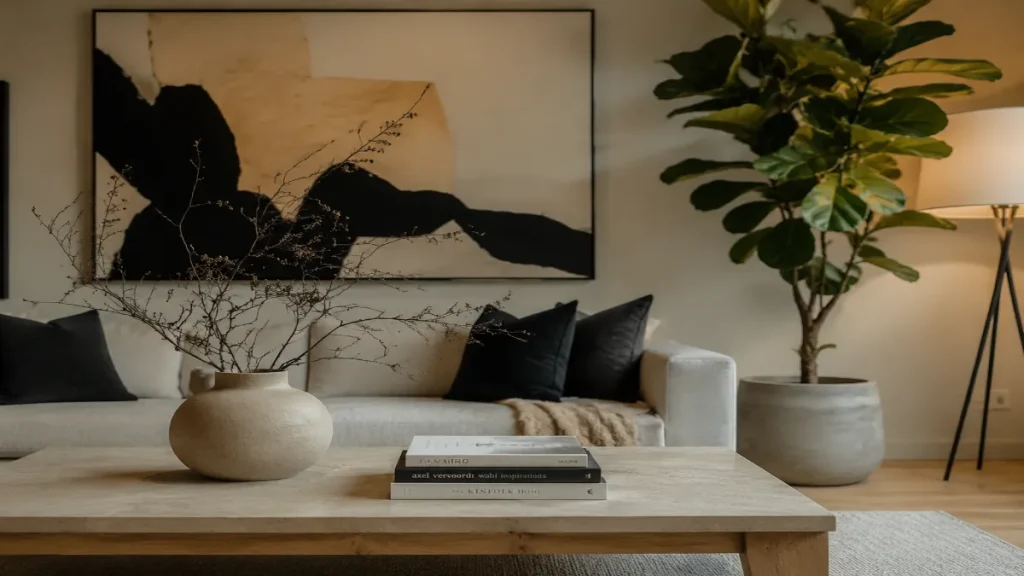 Minimalist Living Room Coffee Table Styling